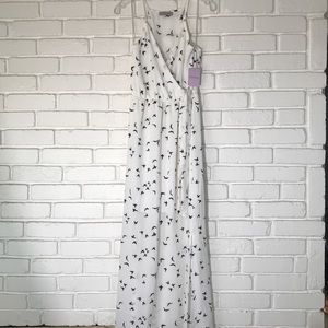 Dream of Me White Black Maxi Dress Spaghetti Strap